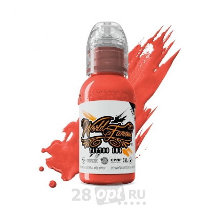 Уцененный товар Краска для художественной татуировки World Famous Tattoo Ink, Alaskan Salmon, 30 мл  