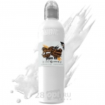 Краска для художественной татуировки World Famous Tattoo Ink, Fuji Mountain Mixing White, 240 мл