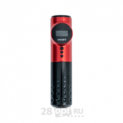 Роторная тату-машинка для художественной татуировки DragonHawk Mast Archer, Red